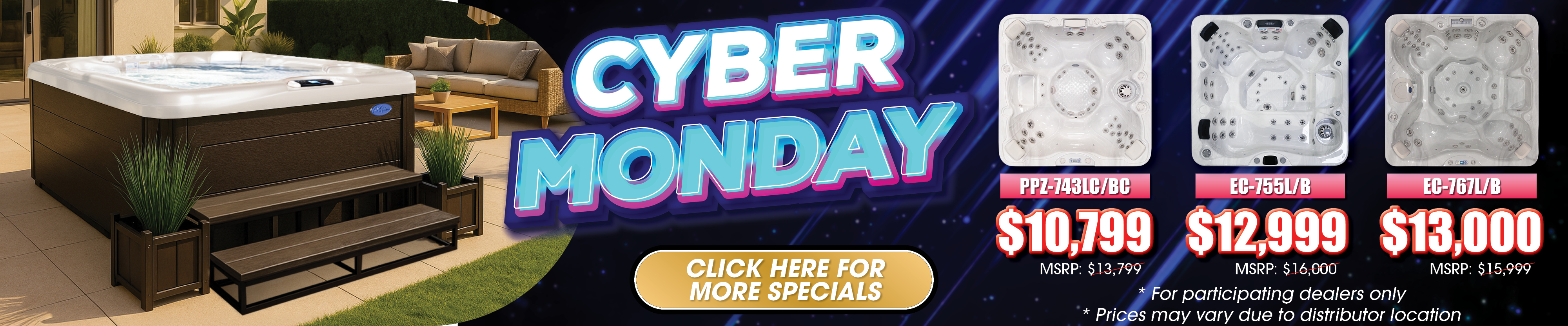 Calspas hot tub being used in a family setting - Rancho Cucamonga